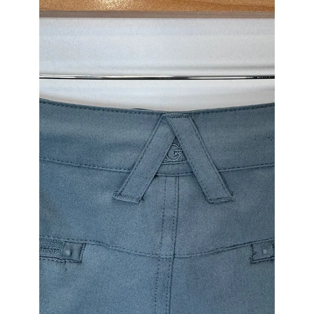 Gerry Mens Trail Hiking Shorts Stretch Zip Pockets Steel Blue Size 36